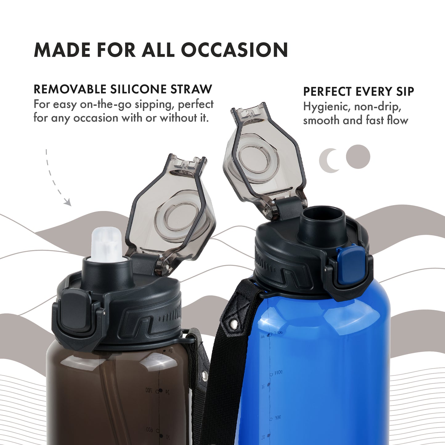 GRANDTIES グランタイズ トライタンスポーツウォーターボトル【1500ml】